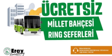 Gaziosmanpaşa Belediyesi’nden millet bahçesine ulaşımı kolaylaştırmak amacıyla ücretsiz ring seferi