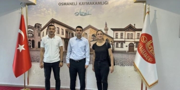Osmaneli eğitim yöneticilerinden Kaymakam Kılıç’a veda ziyareti