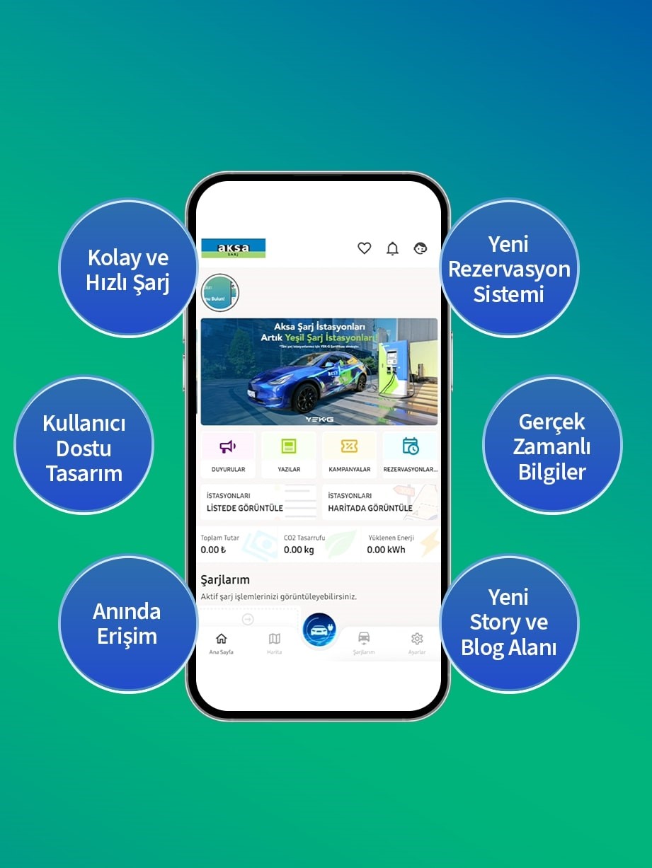 Aksa Şarj, mobil uygulamasını yeniledi