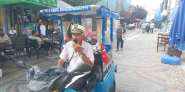 Edirne’nin son seyyar dondurmacısı: 49 Yıldır yollarda