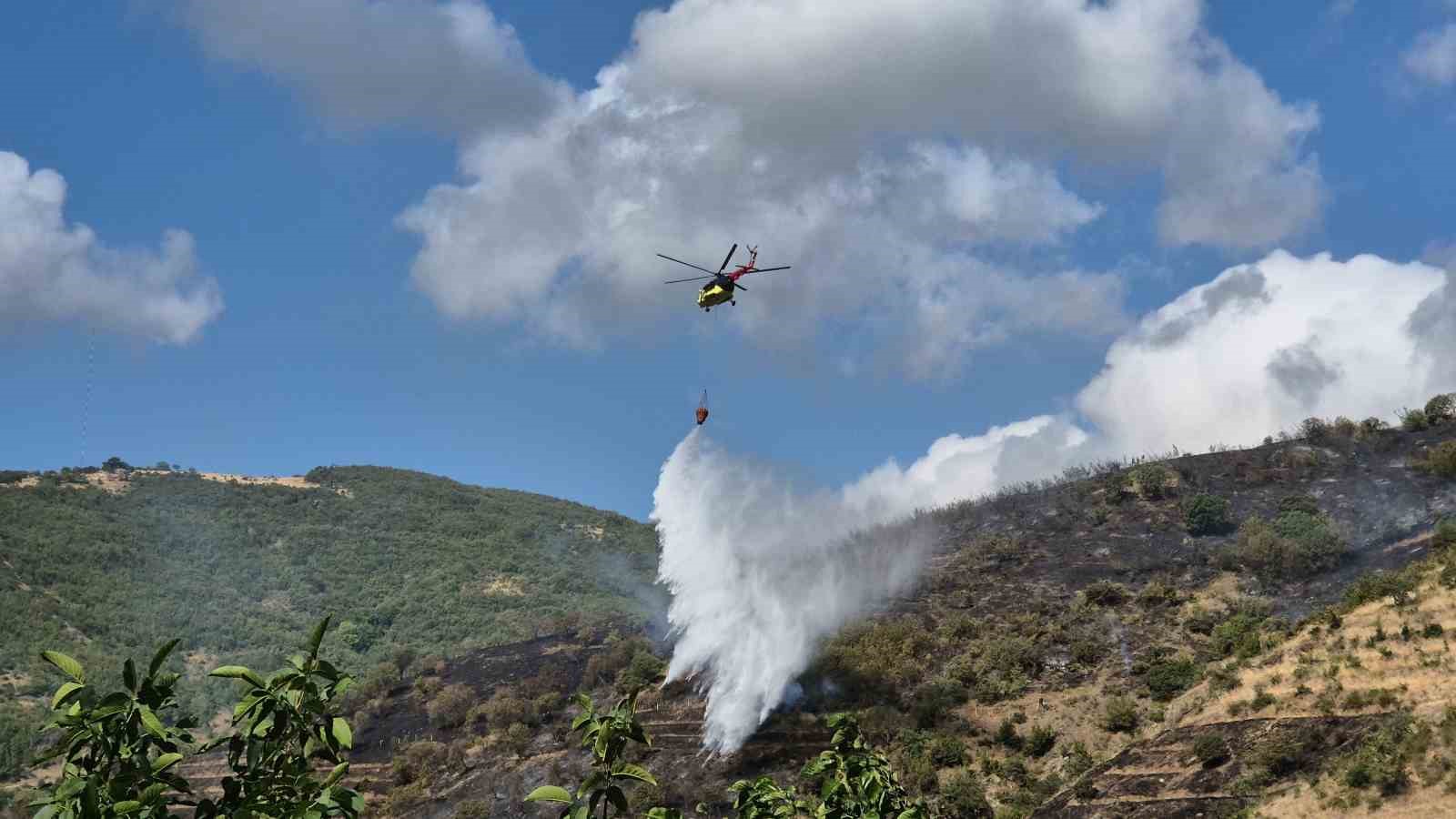 Tekirdağ’daki makilik yangını kontrol altına alındı