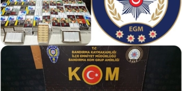 Bandırma’da kaçak makaron operasyonu,19 bin 520 adet ele geçirildi