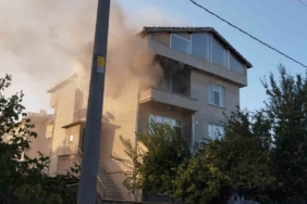 Tekirdağ’da apartman dairesinde yangın
