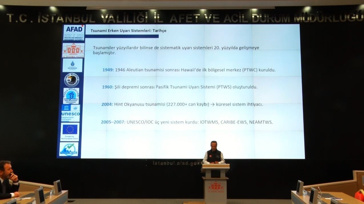 İstanbul’da tsunami erken uyarı ve tahliye planlama toplantısı yapıldı