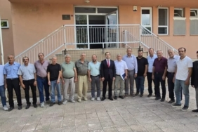 Yenipazar Kaymakamı Uçar, köy muhtarlarıyla bir araya geldi