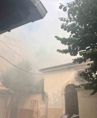 Balat’ta hamamda yangın paniği