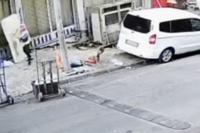 Balkondan düşen 4 yaşındaki çocuğun görüntüleri kameraya yansıdı
