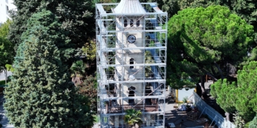 Tarihi Saat Kulesi restore ediliyor