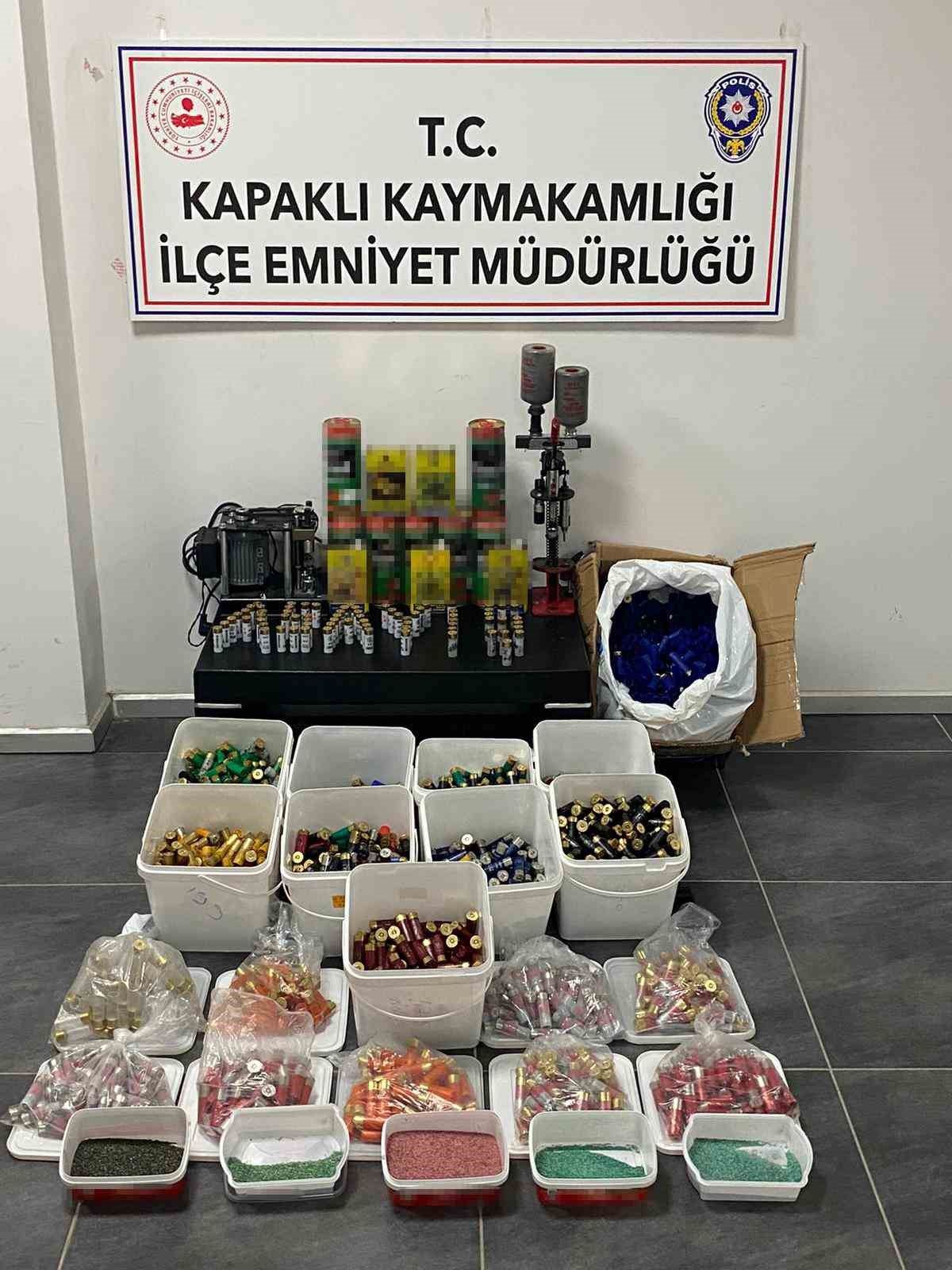 Tekirdağ’da sosyal medyadan fişek ticareti yapan şüpheli yakalandı