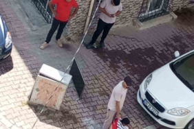 Esenyurt’ta televizyon çalan şahsı kovaladı yakalayıp polise teslim etti