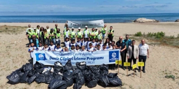 Kandıra sahillerinde kıyı temizliği
