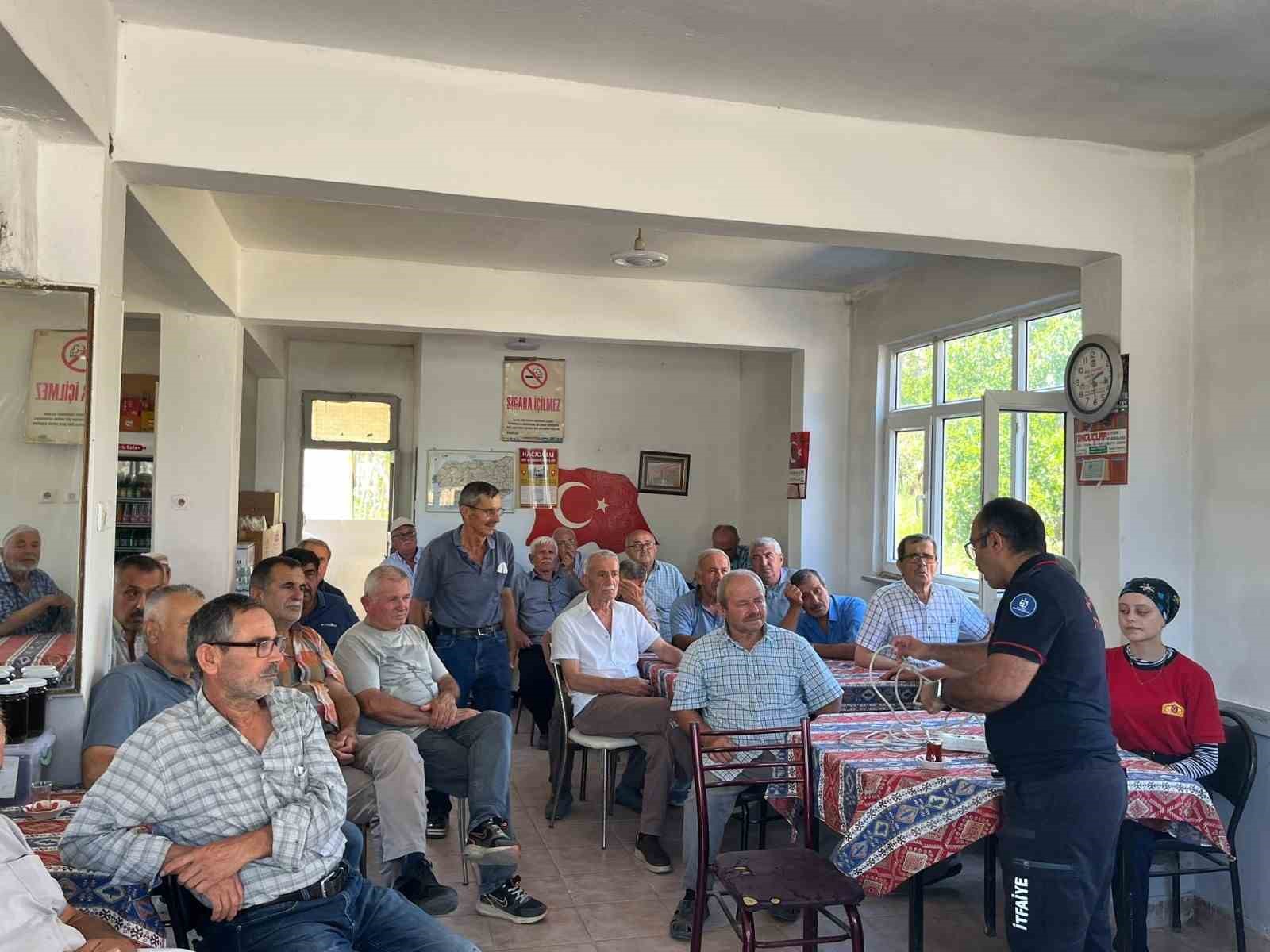 İtfaiyeden yangınlara karşı farkındalık eğitimi