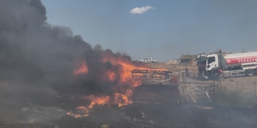 Tekirdağ’da besi çiftliğinde yangın