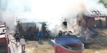 Bilecik’te çıkan samanlık yangını, 1 yaralı