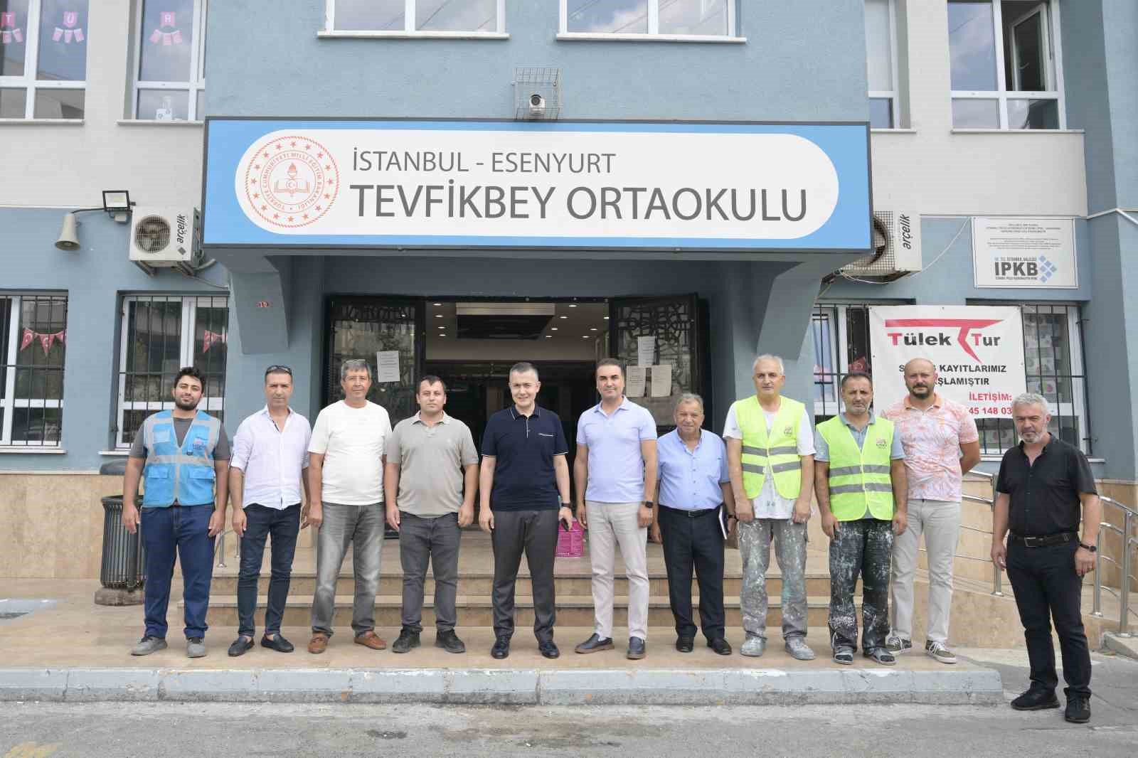 Başkan Vekili Can Aksoy’dan okullarda yapılan çalışmalara inceleme