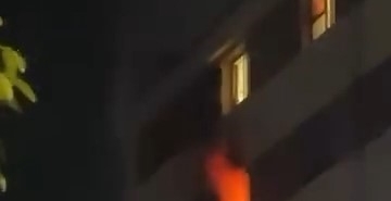 Bursa’da öğrenci yurdunda yangın