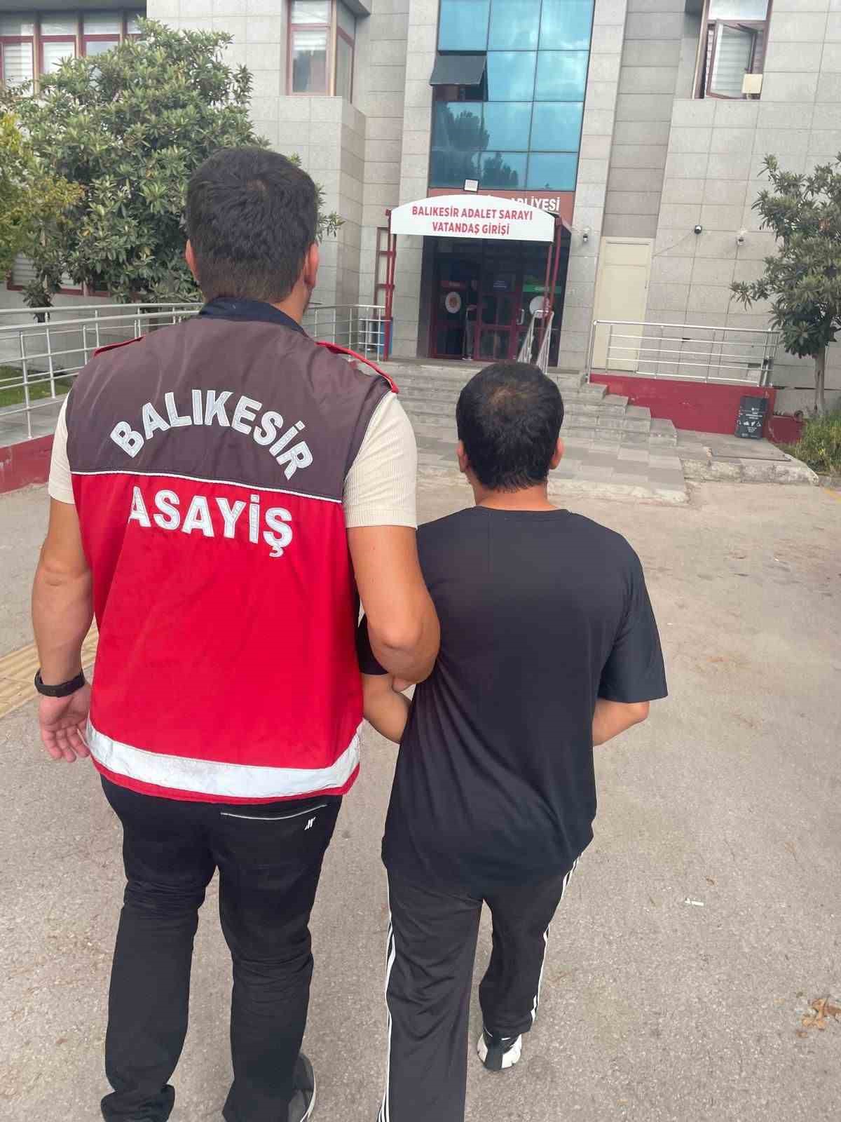 22 yıl hapis cezasıyla aranan şahıs Balıkesir’de yakalandı