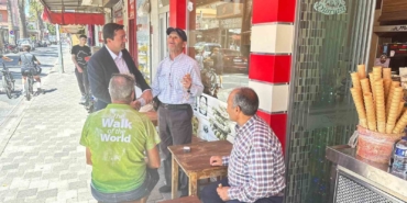 Kaymakam Evlice esnafla bir araya geldi