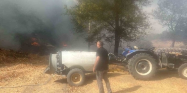 İnegöl’de çıkan yangın korkuttu