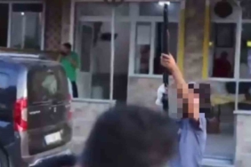 Sokak röportajı sırasında havaya ateş açan çocuk yakalandı