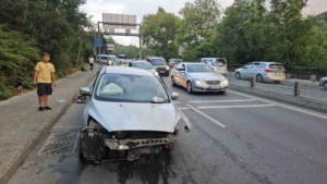 Sarıyer’de aşırı hız kaza getirdi: 1 yaralı
