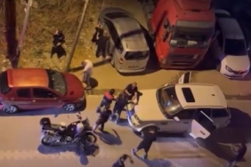 Esenyurt’ta polisin dur ihtarına uymayan şahıslar polise saldırdı