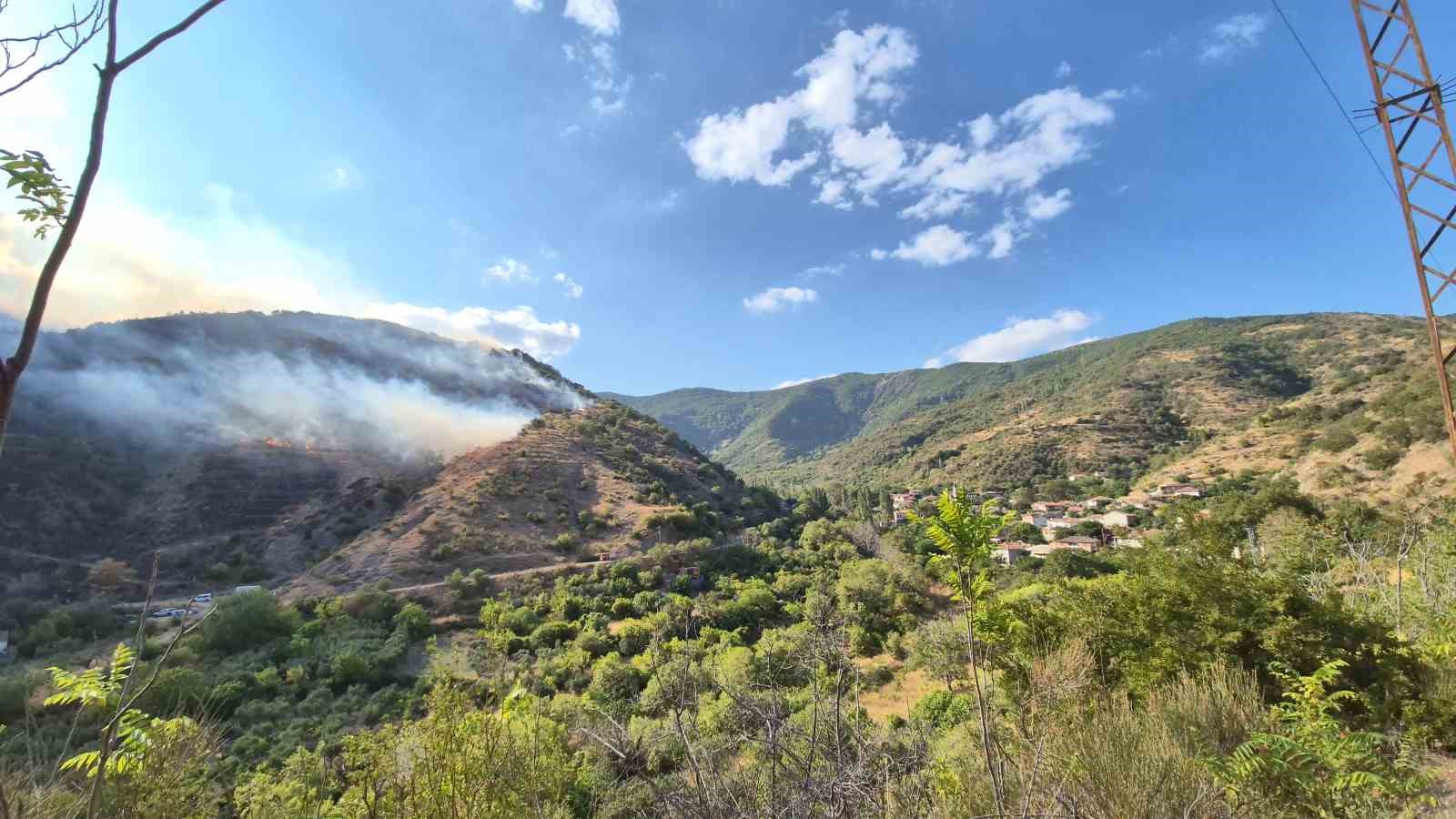Tekirdağ’da alevler Uçmakdere’ye yaklaşıyor: Vatandaşlar da müdahaleye katıldı