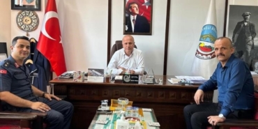 İlçe Jandarma Komutanı Soy, Belediye Başkanı Torun’u makamında ziyaret etti