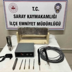 Defineciler, tarihi eser harita ile yakalandı