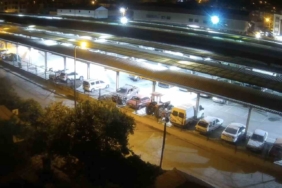 Sındırgı’da meydana gelen 4.8 büyüklüğündeki deprem kamerada