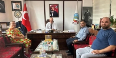 Yeni Kadastro Amiri Atasoy, Başkan Torun ile bir araya geldi