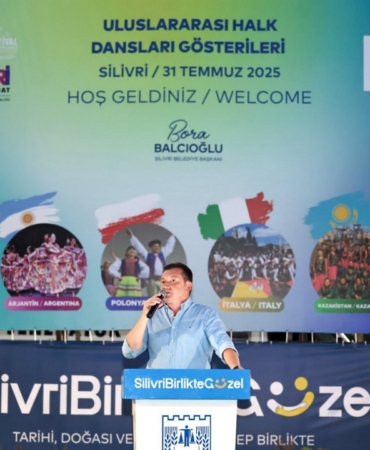 Uluslararası halk dansları gösterileri Silivri’de renkli görüntülere sahne oldu