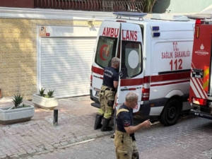 Beşiktaş’ta 5 katlı binada korkutan yangın