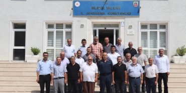 Bilecik’te muhtarlardan İl Jandarma Komutanı’na ziyaret