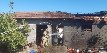 Gönen’de dam yangınına müdahale edildi