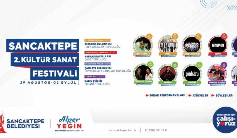 Sancaktepe 2. Kültür ve Sanat Festivali başlıyor