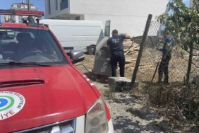 Yanıcı malzeme çöp konteynerinde yangın çıkardı