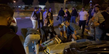 Lüleburgaz’da otomobil ile çarpışan motosikletin sürücüsü yaralandı