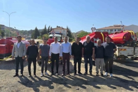 Yangın söndürme tankerleri köylere teslim edildi