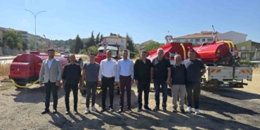 Yangın söndürme tankerleri köylere teslim edildi
