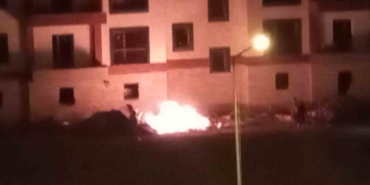 Edirne’de TOKİ şantiyesinde yangın paniği... Alevleri kum atarak söndürmeye çalıştılar