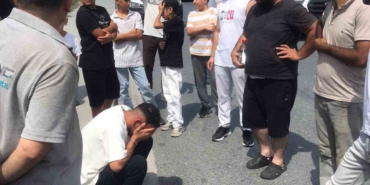 Arnavutköy’de kontrolden çıkan minibüs durağın yanında bekleyen kadına çarptı