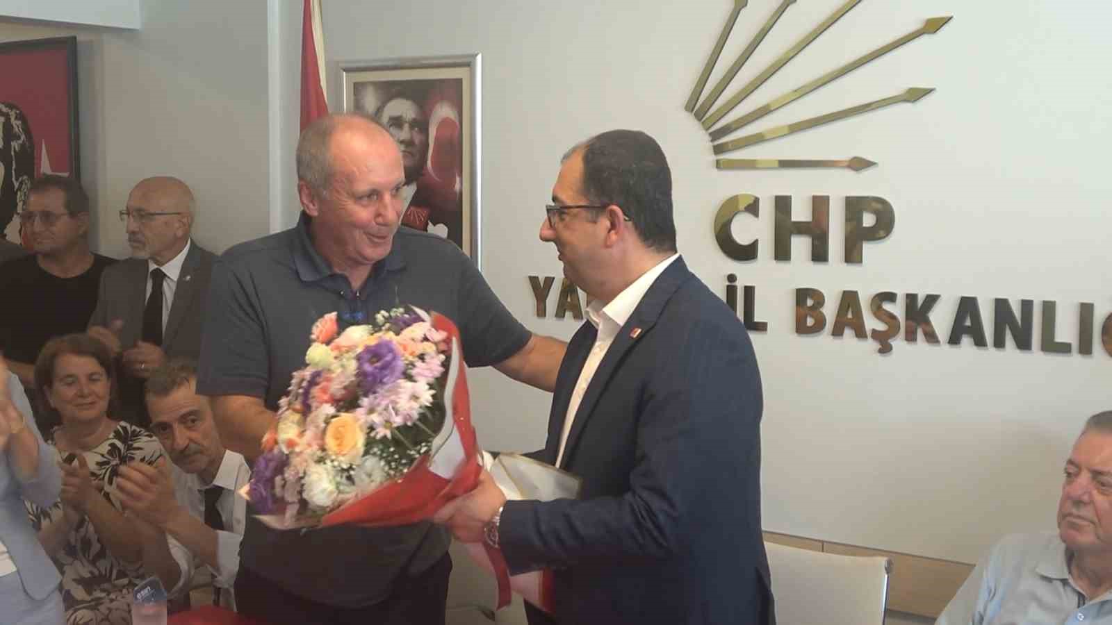 Yeniden CHP’ye katılan Muharrem İnce’den Yalova İl Teşkilatı’na ziyaret