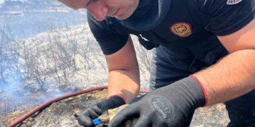 Alevlerin ortasında bir damla hayat