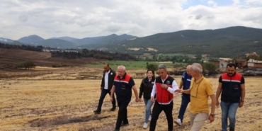 Yangın bölgesinde çalışamalar devam ediyıor