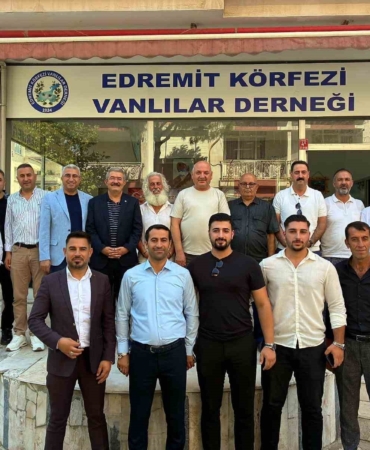 Van TSO heyetinden Edremit Körfezi Vanlılar Derneği’ne anlamlı ziyaret