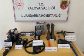 Yalova’da kaçak kazı yapan 3 şüpheli gözaltına alındı