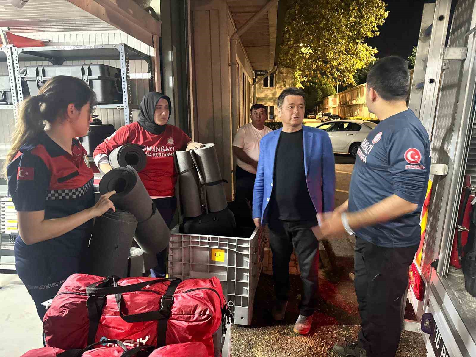 Osmangazi’den Sındırgı’ya deprem sonrası hızlı destek