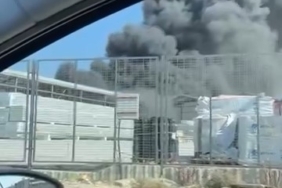 Geri dönüşüm fabrikasında korkutan yangın