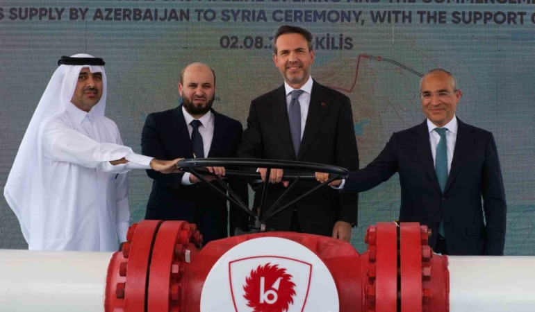 Azerbaycan gazının Türkiye üzerinden Suriye’ye ihracatı başladı